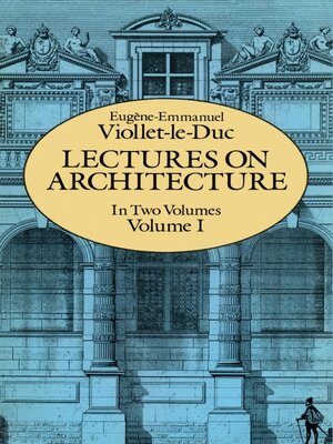 cover image of Lectures on Architecture, Volume I